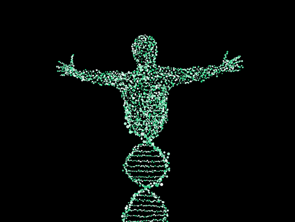 man, dna, spiral