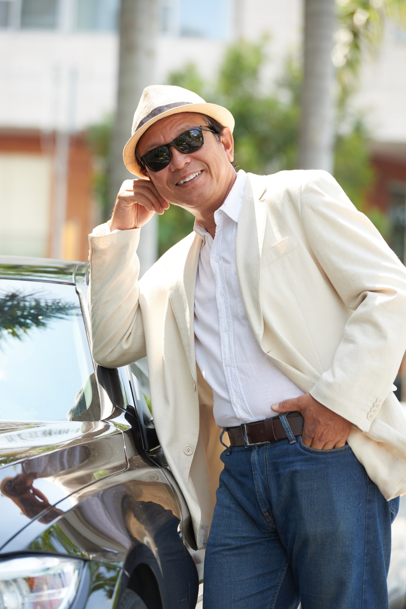 Rich Vietnamese Man In White Jacket